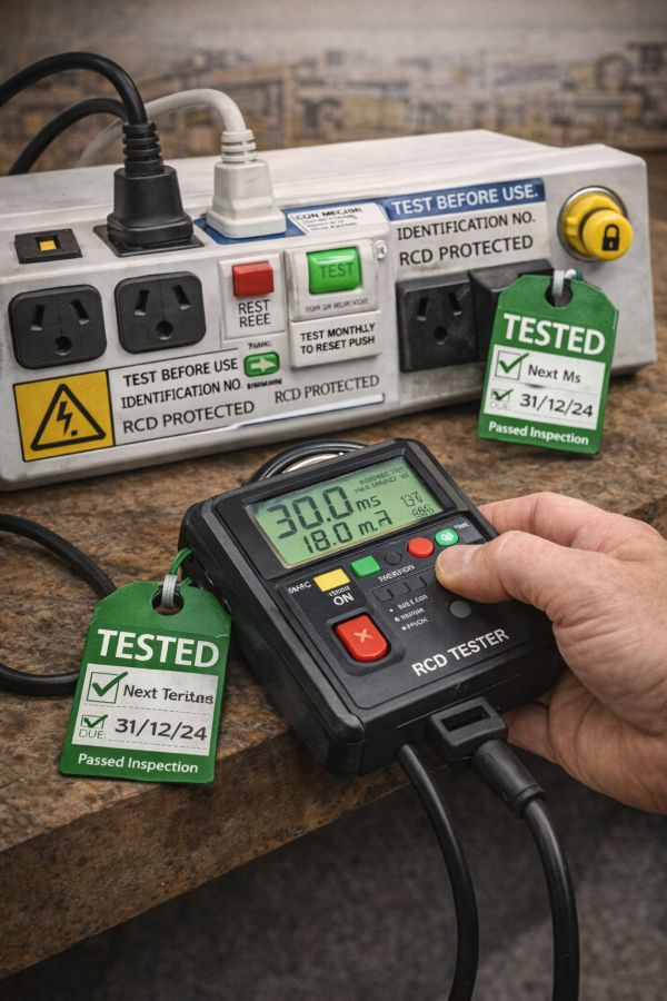 Rcd Tags Test & Tag Perth | Licensed Electrical Test and Tag Services | Taggline